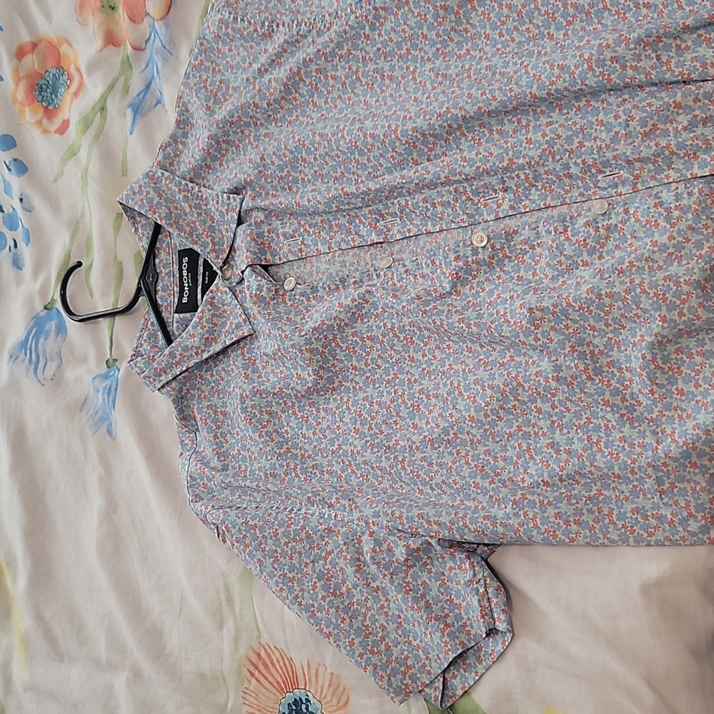 Bonobos stretch button down tee slim large 98% cotton